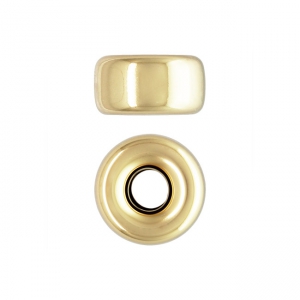 Rondelle bead 5x2.5 mm - Gold filled (laminated gold) x1