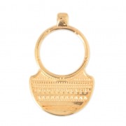 Ethnic statement spacer 36mm fine Gold plated|raw }}