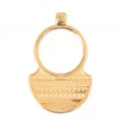 Ethnic statement spacer 36mm fine Gold plated