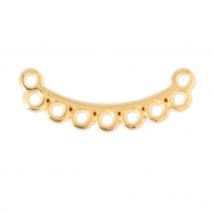 Metal pendant 9 loops to personnalize 28.5 mm fine Gold plated