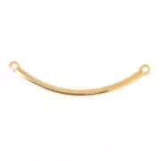 Metal tube spacer for bracelet 37x2 mm fine Gold plated