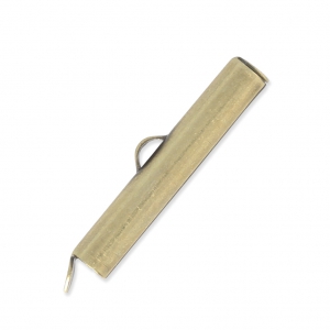 26mm Slide End Tube - Bronze Tone  x1