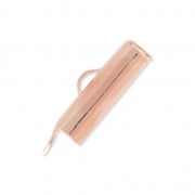 15x4mm Slide End Tube - Rose Gold tone x1|raw }}