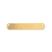 Pendant spacer 2 holes for bracelet 35 mm fine Gold plated|raw }}