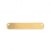 Pendant spacer 2 holes for bracelet 35 mm fine Gold plated
