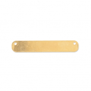 Pendant spacer 2 holes for bracelet 35 mm fine Gold plated