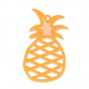 Tropcial pineapple pendant 60 mm - costume jewelry creation - Mustard|raw }}