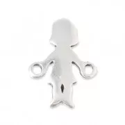 Spacer girl 2 loops 17.2x12.6 mm Antique Silver Plating 