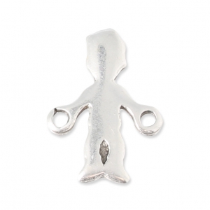 Spacer boy 2 loops 17x13 mm Antique Silver Plating 