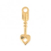 Charm arrow 17.3x4.80 mm - fine Gold plated|raw }}