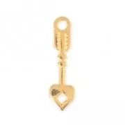 Charm arrow 17.3x4.80 mm - fine Gold plated