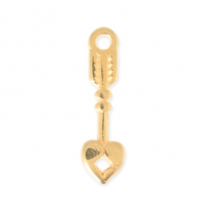 Charm arrow 17.3x4.80 mm - fine Gold plated