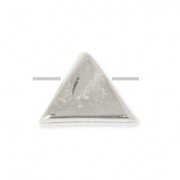 Triangular metal bead 7 mm Antique Silver Plating|raw }}