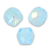 Fire Polished faceted round beads 3mm Aquamarine AB x50|raw }}
