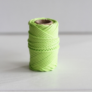Waxed cotton thread for macrame - Kesi Art - 1 mm Phosphore x 20 m