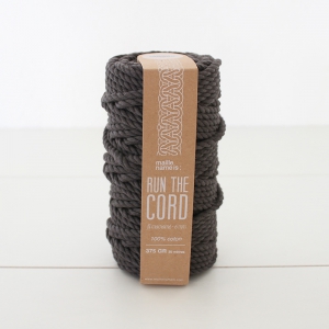 Cord for macrame - Kesi Art - 6 mm Charbonneux (n°01) x 30 m