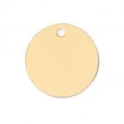 Round Medal 11 mm - Gold-filled  x1