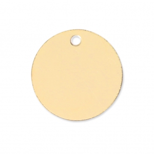 Round Medal 11 mm - Gold-filled  x1