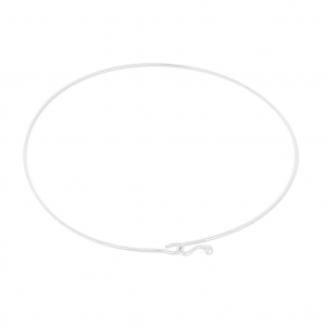 925 Sterling Silver very thin Jonc Bracelet 62 mm x1