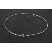 925 Sterling Silver very thin Jonc Bracelet 62 mm x1