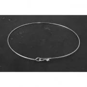 925 Sterling Silver very thin Jonc Bracelet 62 mm x1