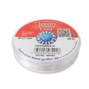 0.7 mm Stretch Magic Elastic Cord - Transparent x25m