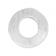 Design pendant 19 mm for 8 or 10 mm Polaris or round Satin Silver Tone|raw }}