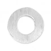 Design pendant 19 mm for 8 or 10 mm Polaris or round Satin Silver Tone