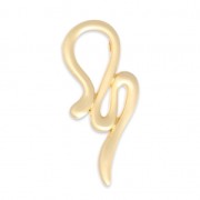 Design pendant snake 52 mm for 10 mm Polaris ou round Satin Gold Tone|raw }}
