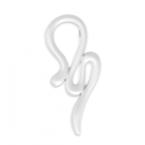 Design pendant snake 52 mm for 10 mm Polaris ou round Satin Silver Tone