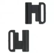 Swimsuit clasp 25 mm Black x1