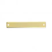 Pendant spacer 2 holes for bracelet 33x5 mm Gold Tone