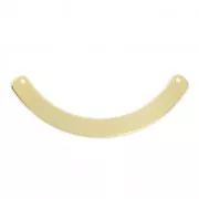 Pendant spacer 2 holes for bracelet 56x6 mm Gold Tone