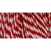 Bobbin of 125 meters of Bakers Twine 1 mm White/Red
