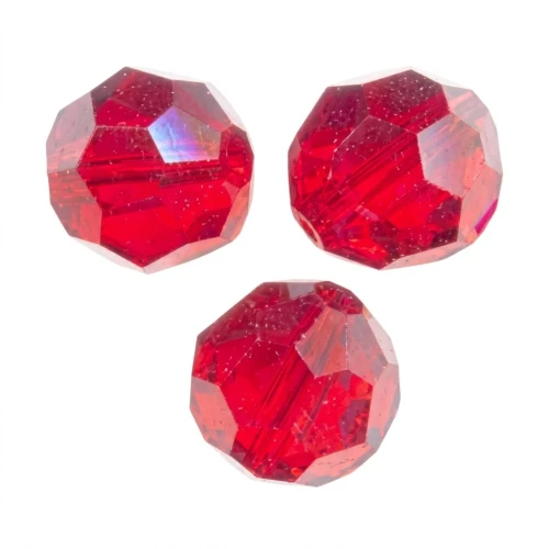 Round beads PureCrystal 5000 6 mm - Light Siam x6