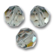 Round beads PureCrystal 5000 4 mm - Black Diamond x20