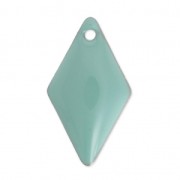 Metal and epoxy resin rhinestones 16x9 mm - Water green x8|raw }}