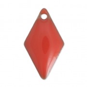 16x9 mm rhinestones in metal and epoxy resin - Coral Pink x8|raw }}