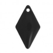 Metal and epoxy resin 16x9 mm rhinestones - Black x8|raw }}