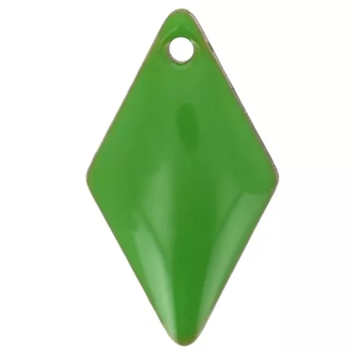 Metal and epoxy resin 16x9 mm rhinestones - Green x8