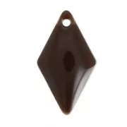 Metal and epoxy resin 16x9 mm rhinestones - Brown x8