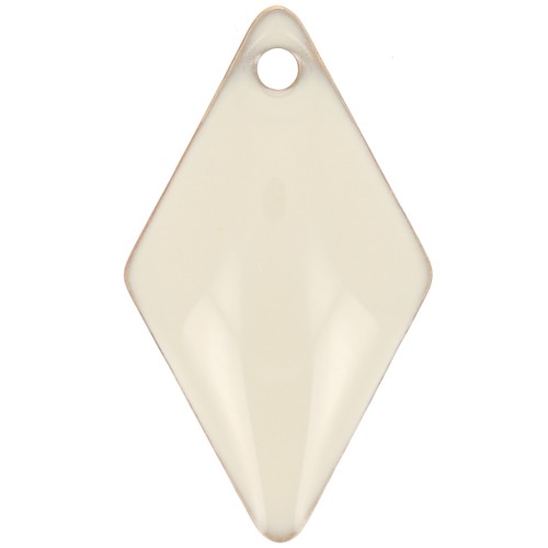 Metal and epoxy resin 16x9 mm rhinestones - Cream x8