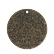 Metal round raw medals 25 mm bronze tone x4