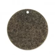 Metal round raw medals 25 mm bronze tone x4