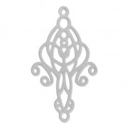 Filigreed Spacer/Chandelier to decorate 43,5mm rhodium tone x1