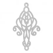 Filigreed Spacer/Chandelier to decorate 43,5mm rhodium tone x1
