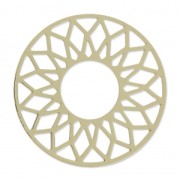 Filigreed Spacer sun to decorate 38mm gold tone x1