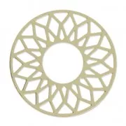 Filigreed Spacer sun to decorate 38mm gold tone x1