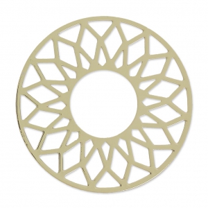 Filigreed Spacer sun to decorate 38mm gold tone x1