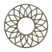 Filigreed Spacer sun to decorate 38mm bronze tone x1|raw }}